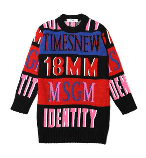 [MSGM KIDS]Vestito Maglieria Girl Sweater - Unica