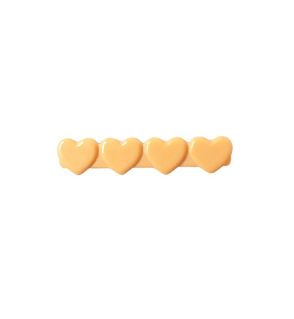 [WUNDERKIN]Heart Clip - Creamsicle