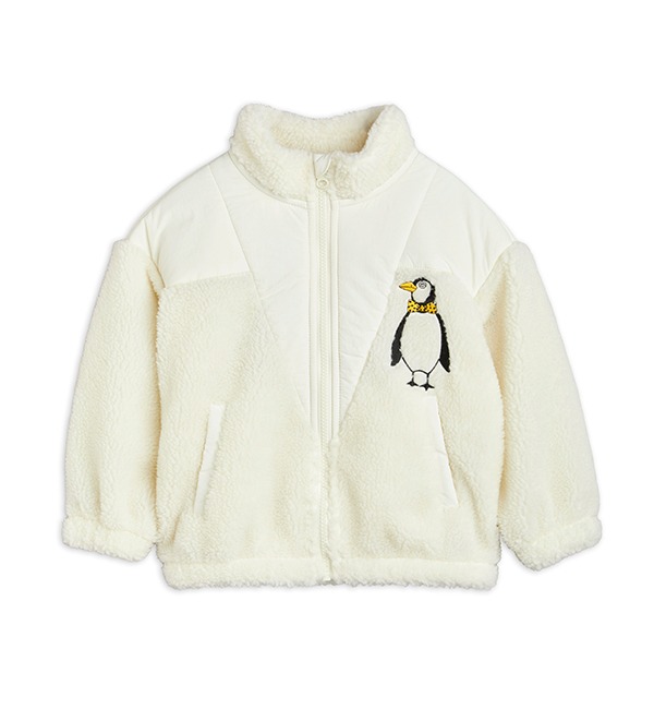 [MINI RODINI]Penguin Pile Zip Cardigan - 1100009410